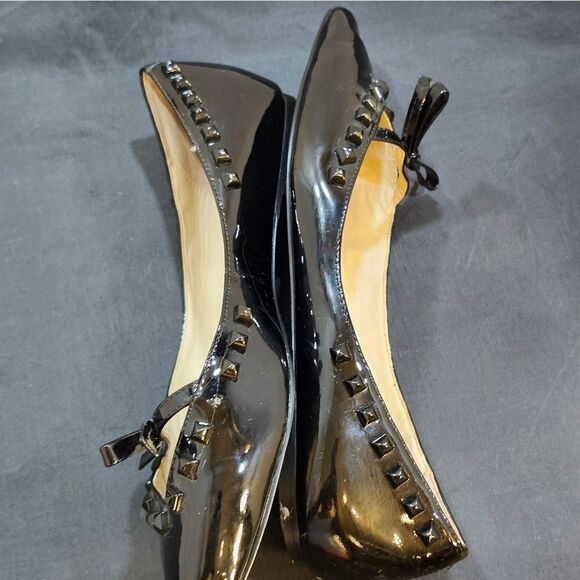 UTERQUE STUDDED TRIM POINTED TOE  SLIP-ON FLAT - Picture 8 of 14